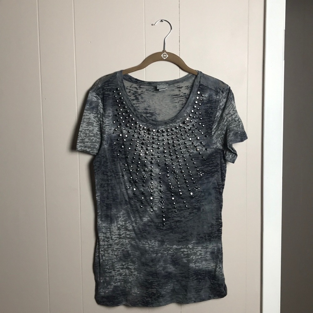 Studded gray Tee Shirt